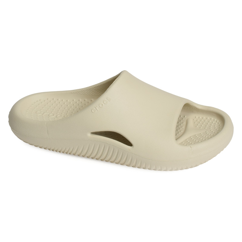 MELLOW RECOVERY SLIDE Ecru, Claquettes Crocs