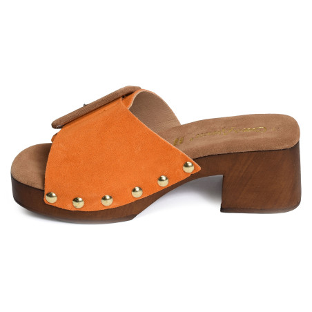 CARAMANY Orange, Mules Coco & Abricot