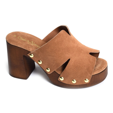 CARANTILLY Camel, Mules Coco & Abricot