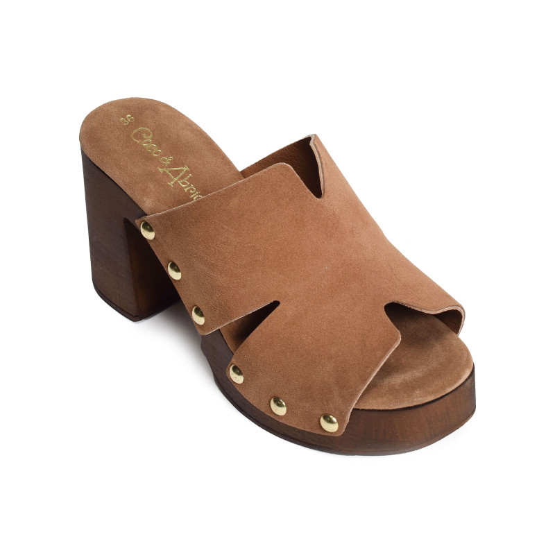 CARANTILLY Camel, Mules Coco & Abricot