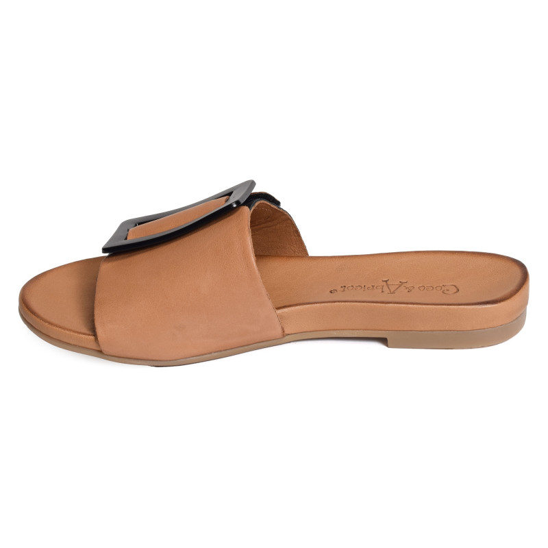 MUIDORGE Camel Noir, Mules Coco & Abricot