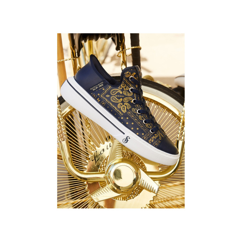 SLIP INS SNOOP DOG DOUBLE G Marine, Sneakers basses Skechers