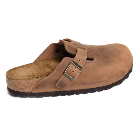 BOSTON CUIR W Cognac, Sabots Birkenstock