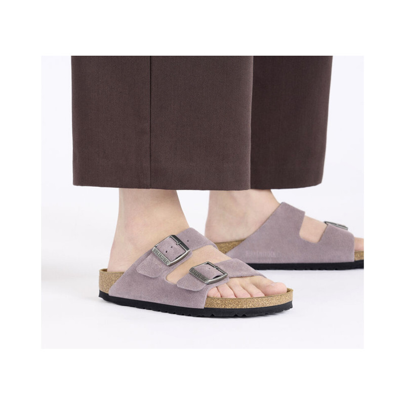 ARIZONA SUEDE W Violine, Mules Birkenstock