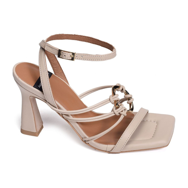 DIAMANDA 23050 Beige, Nu-Pieds à talon Angel Alarcón