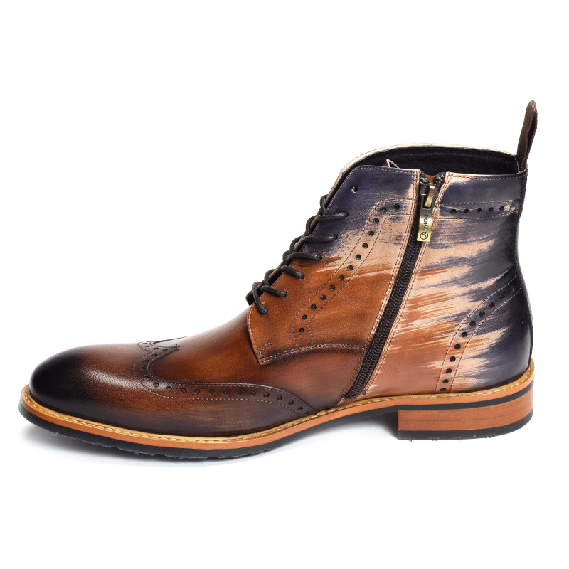 LODRINA Marron Bleu, Boots Kdopa