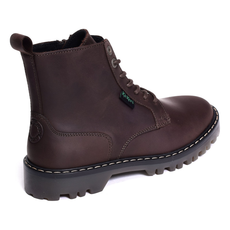 KICK DECKLOCK Marron Foncé, Boots Kickers