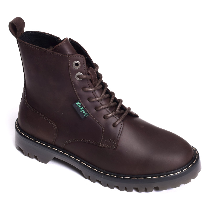 KICK DECKLOCK Marron Foncé, Boots Kickers