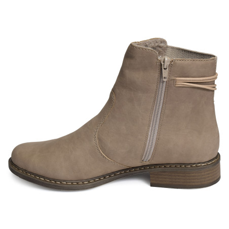 Z4162 Beige, Bottines Rieker