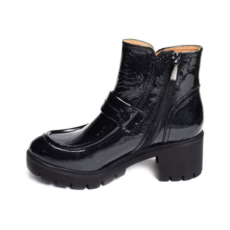 FRESSINES Verni Noir, Bottines Rosemetal