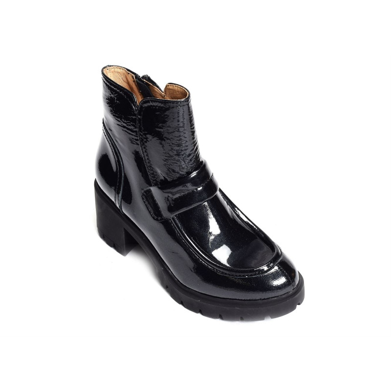 FRESSINES Verni Noir, Bottines Rosemetal