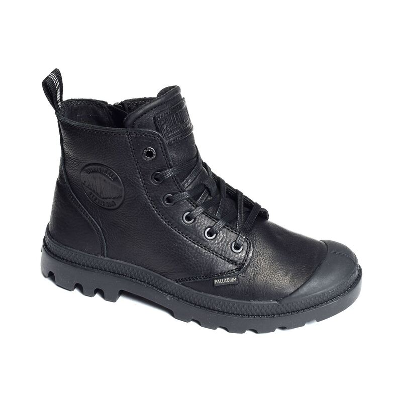 PAMPA ZIP LEATHER Noir, Boots Palladium