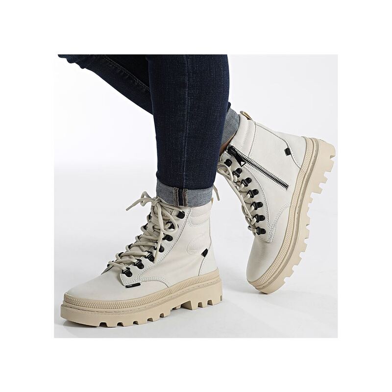 PALLATROOPER HKR Blanc, Boots Palladium