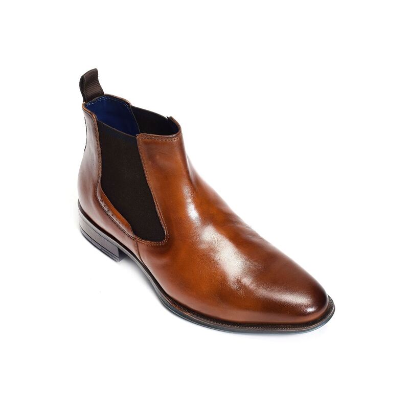 ZAVINIO AFX30 Cognac, Chelsea boots Bugatti