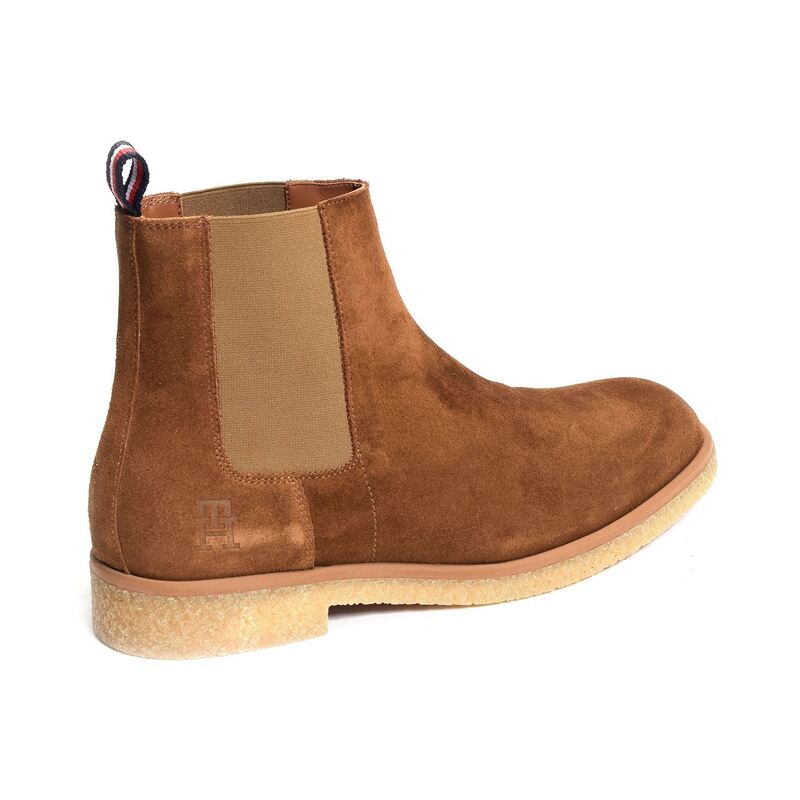 HILFIGER CREPE SUEDE CHELSEA 4871 Marron, Chelsea boots Tommy Hilfiger