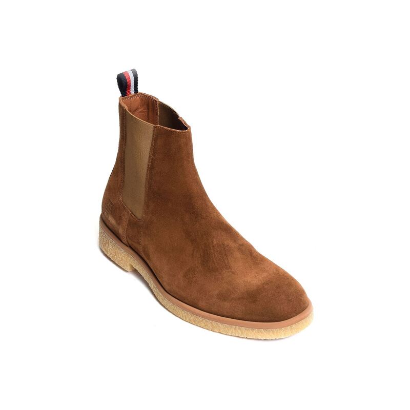 HILFIGER CREPE SUEDE CHELSEA 4871 Marron, Chelsea boots Tommy Hilfiger