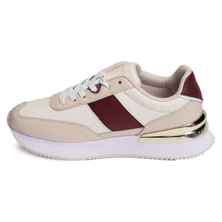 TH ELEVATED FEMININE RUNNER GLD 7306 Beige Blanc, Baskets running Tommy Hilfiger