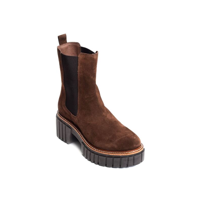 BASEA Chocolat, Chelsea boots Reqins