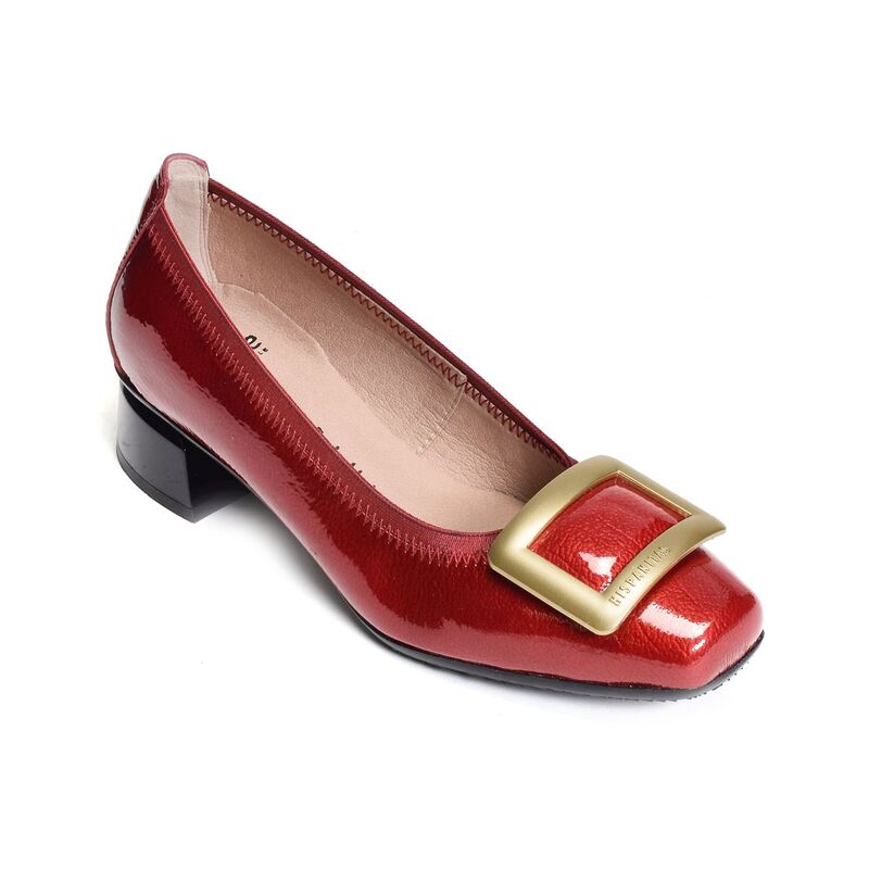 SALMA 233052 Verni Rouge, Ballerines Hispanitas