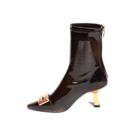 2114 Verni Marron, Bottines Chantal