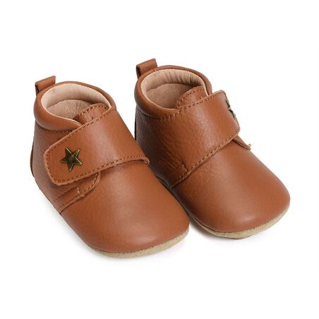 BABY STAR Cognac, Chaussures à Scratch Bisgaard