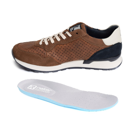 U0302 Marron, Sneakers basses Rieker