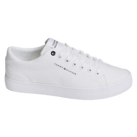 TH HI VULC LOW CANVAS 4882 Blanc, Chaussures basses Tommy Hilfiger