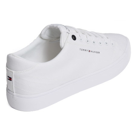 TH HI VULC LOW CANVAS 4882 Blanc, Chaussures basses Tommy Hilfiger