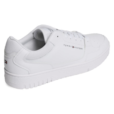 TH BASKET CORE LEATHER ESS 5040 Blanc, Sneakers basses Tommy Hilfiger