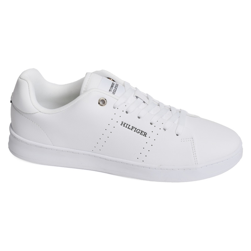 COURT CUPSOLE RWB LTH 4966 Blanc, Sneakers basses Tommy Hilfiger