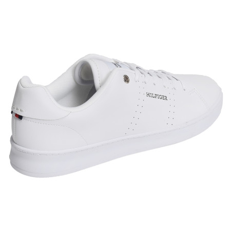 COURT CUPSOLE RWB LTH 4966 Blanc, Sneakers basses Tommy Hilfiger