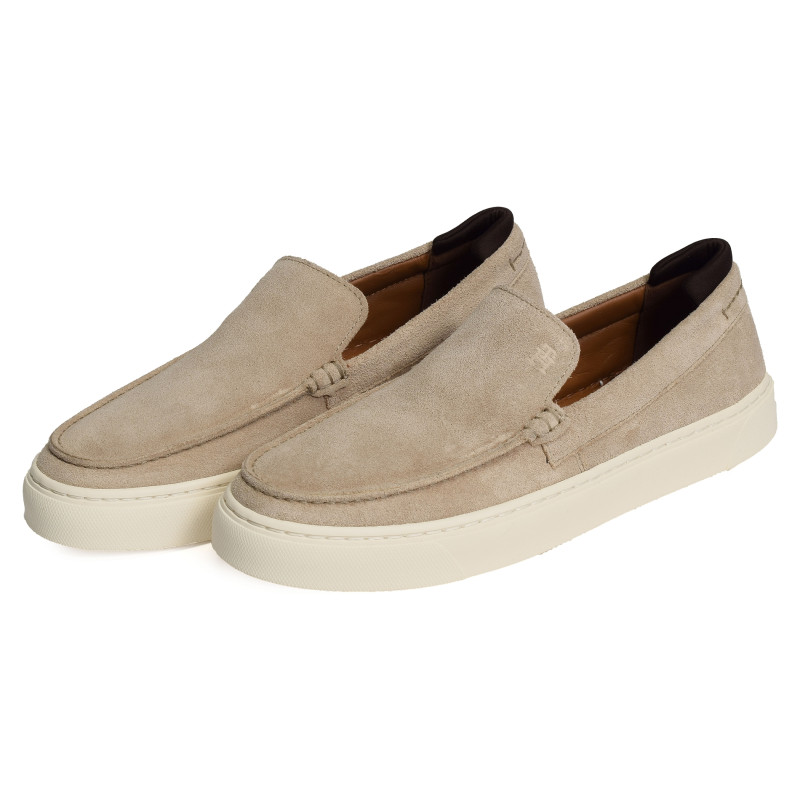 CASUAL HILFIGER SUEDE LOAFER 4985 Beige, Mocassins Tommy Hilfiger