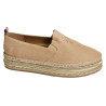 TH EMBROIDERED GOLD FLATFORM 8061 Beige Or, Espadrilles Tommy Hilfiger