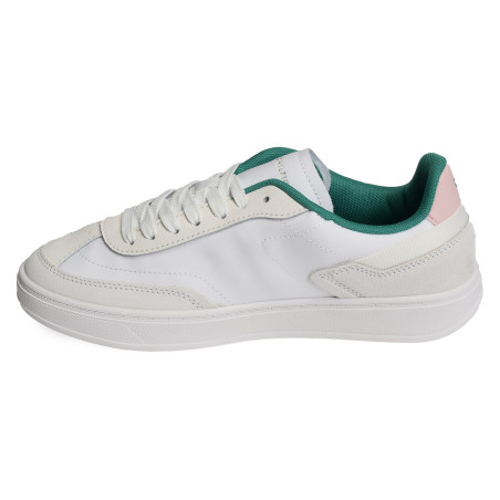 TH HERITAGE COURT SNEAKER 7889 Blanc Vert, Sneakers basses Tommy Hilfiger