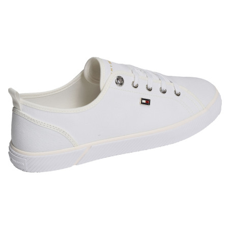 VULC CANVAS SNEAKER 8063 Blanc, Chaussures basses Tommy Hilfiger