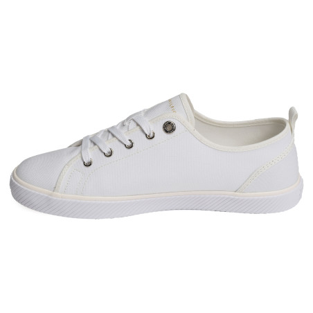 VULC CANVAS SNEAKER 8063 Blanc, Chaussures basses Tommy Hilfiger