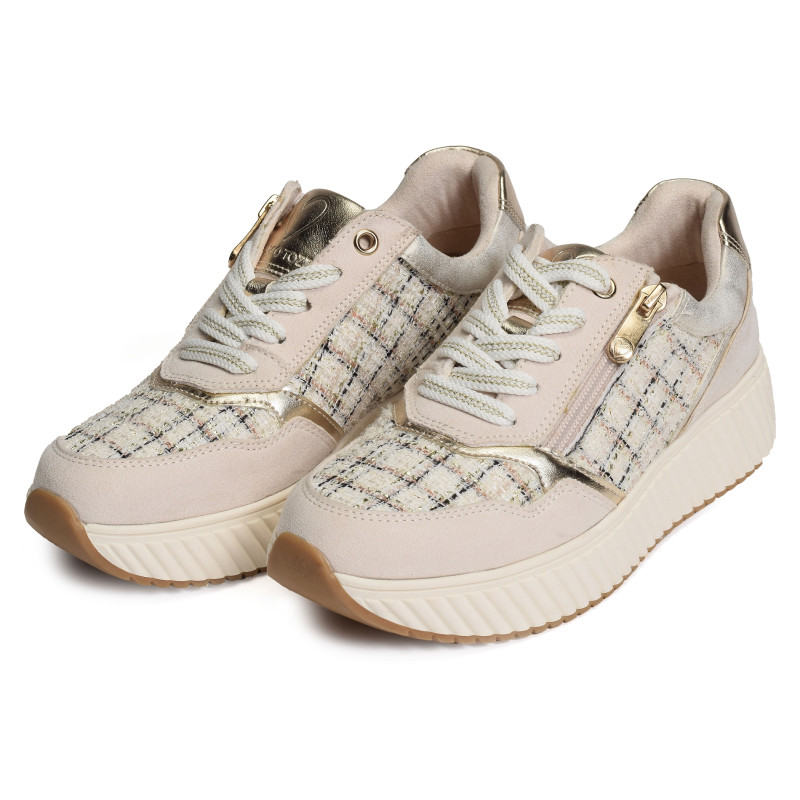 23741 Beige, Sneakers basses Marco Tozzi