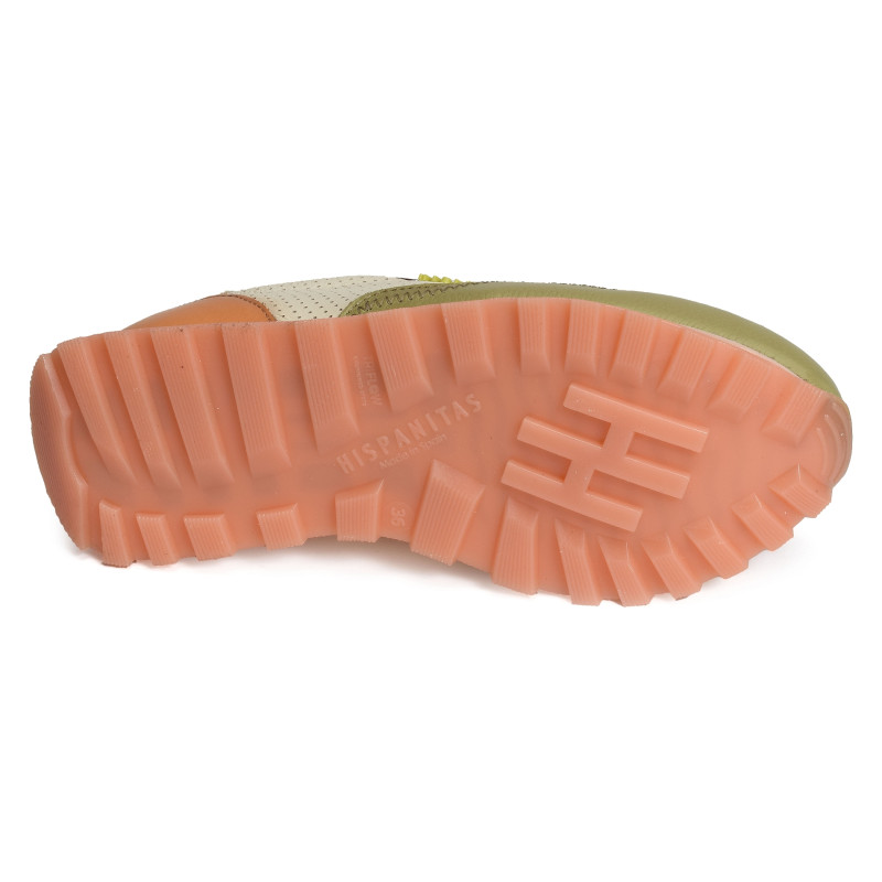 LOIRA 243392 Beige Kaki, Baskets running Hispanitas