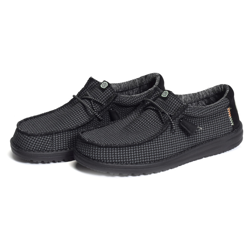 WALLY SPORT MESH Noir Noir, Chaussures basses HeyDude