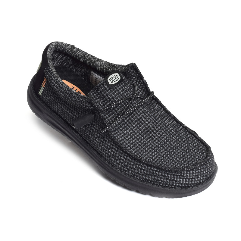 WALLY SPORT MESH Noir Noir, Chaussures basses HeyDude