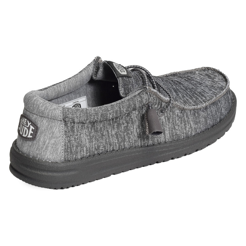 WALLY SPORT KNIT Anthracite, Chaussures basses HeyDude