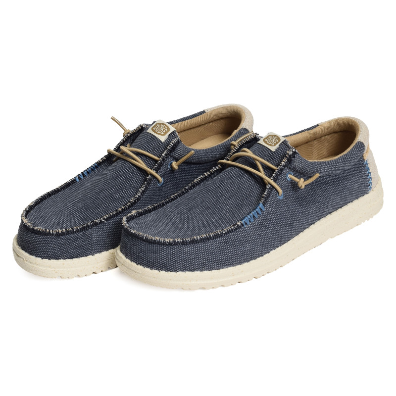 WALLY COASTLINE JUTE Marine, Chaussures basses HeyDude