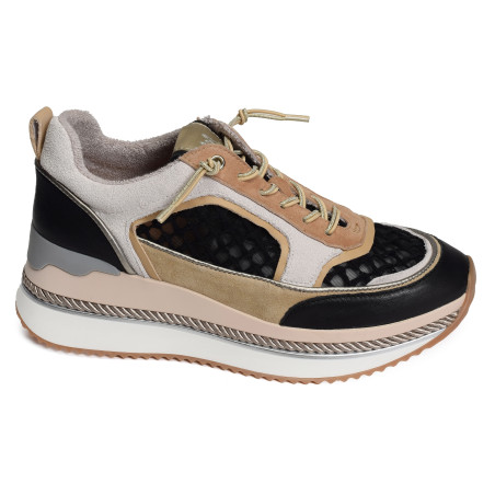 ENON Noir Beige, Baskets running Mam'zelle