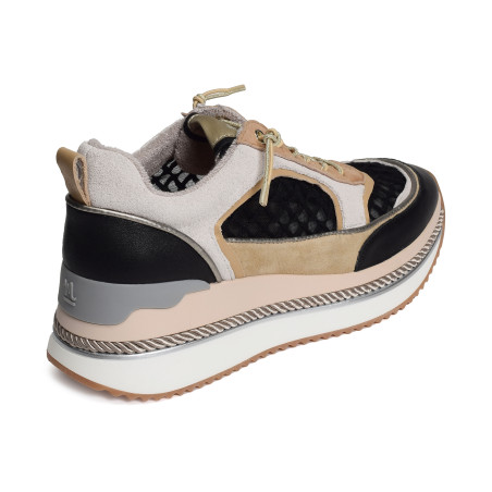 ENON Noir Beige, Baskets running Mam'zelle