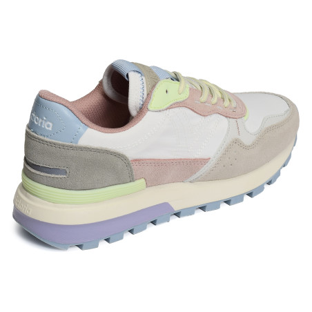 1156102 Blanc Multicolore, Baskets running Victoria