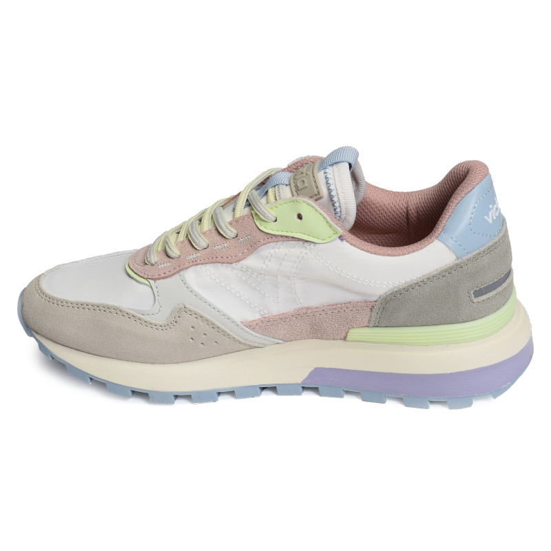 1156102 Blanc Multicolore, Baskets running Victoria