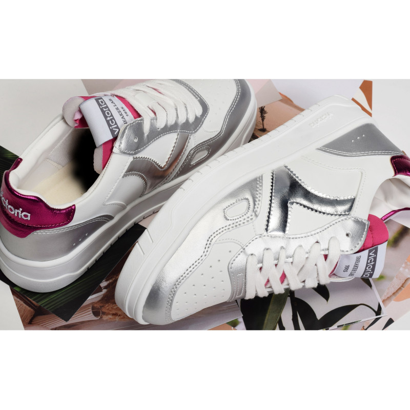 1257120 Argent, Sneakers basses Victoria