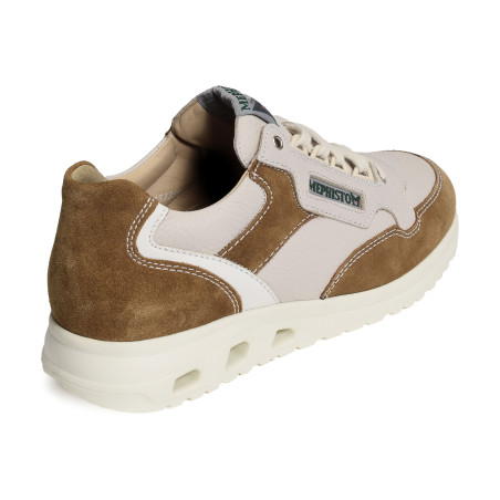 JANSEN Blanc Marron, Sneakers basses Mephisto