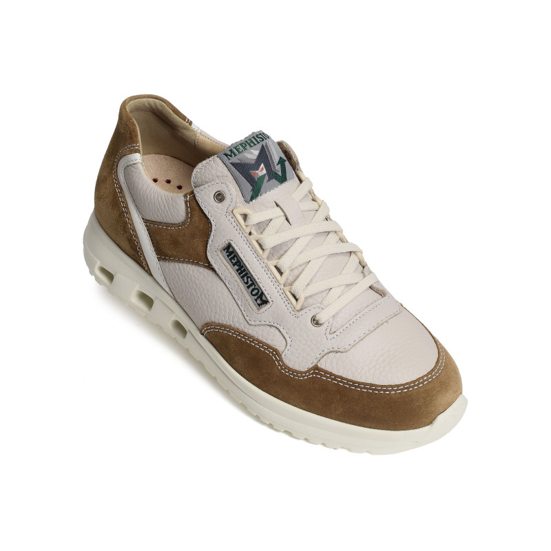 JANSEN Blanc Marron, Sneakers basses Mephisto