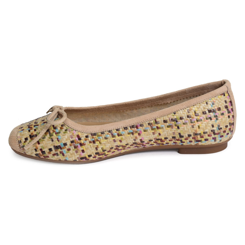 HARMONY RAFIA Multicolore, Ballerines Reqins